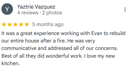 Google Review 4 - Chefalo Contracting
