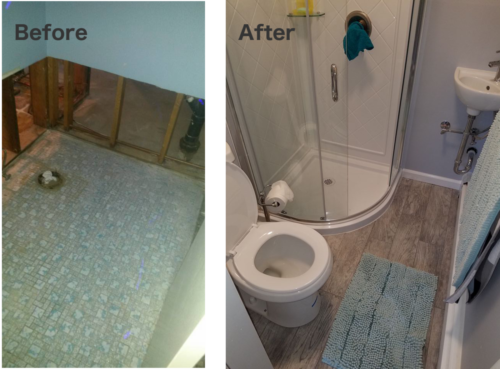  Before & After photos of water damage in Holmes, NY   